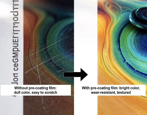 Продовольственный глянцевый законченный биоразлагаемый ламинирующий пленка с термоклейкой для профессионального использования