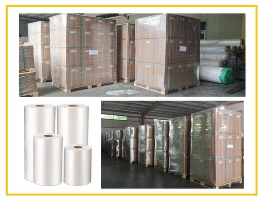 SGS Gloss Lamination Film 20mic Пластмассовая EVA покрытая горячей термической ламинирующей пленкой