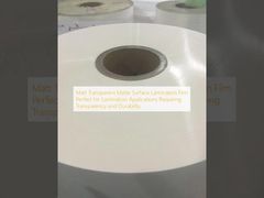 Матовая прозрачная ламинационная пленка Matt, идеально подходящая для ламинирования, требующего прозрачности и долговечности.