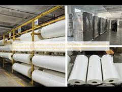 Многослойная матовая ламинационная пленка, совместимая с различными печатными красками, переменной длины, идеально подходит для упаковочной и этикеточной промышленности