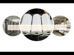 Многослойная матовая ламинационная пленка, совместимая с различными печатными красками, переменной длины, идеально подходит для упаковочной и этикеточной промышленности